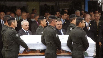 Llegan a Chapecó los cuerpos de los jugadores fallecidos en el accidente aéreo