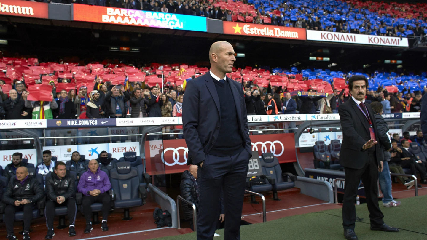 Zidane, en el Camp Nou Zidane, en el Camp Nou