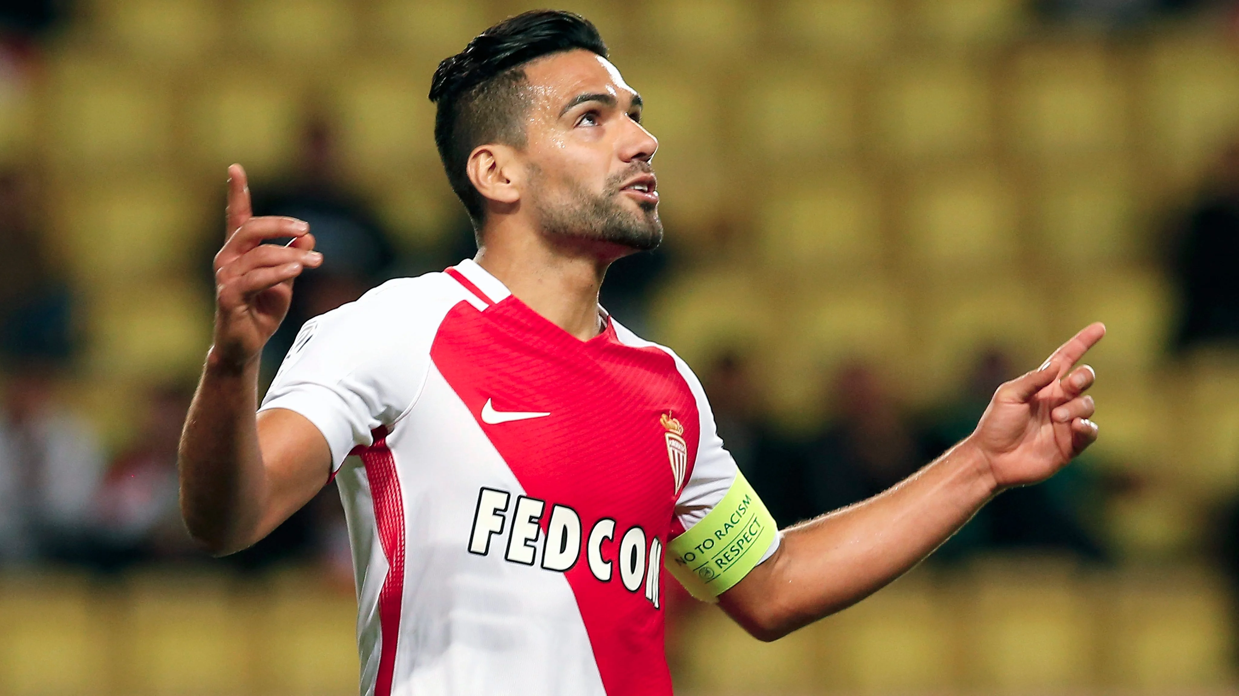 Radamel Falcao celebra un gol con el Mónaco