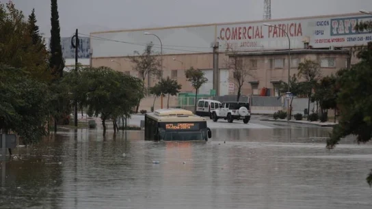 Imagen de un autobús de Málaga Imagen de un autobús de Málaga