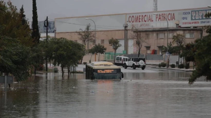 Imagen de un autobús de Málaga Imagen de un autobús de Málaga