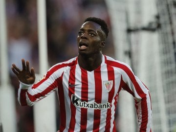 Iñaki Williams celebra un gol en San Mamés Iñaki Williams celebra un gol en San Mamés