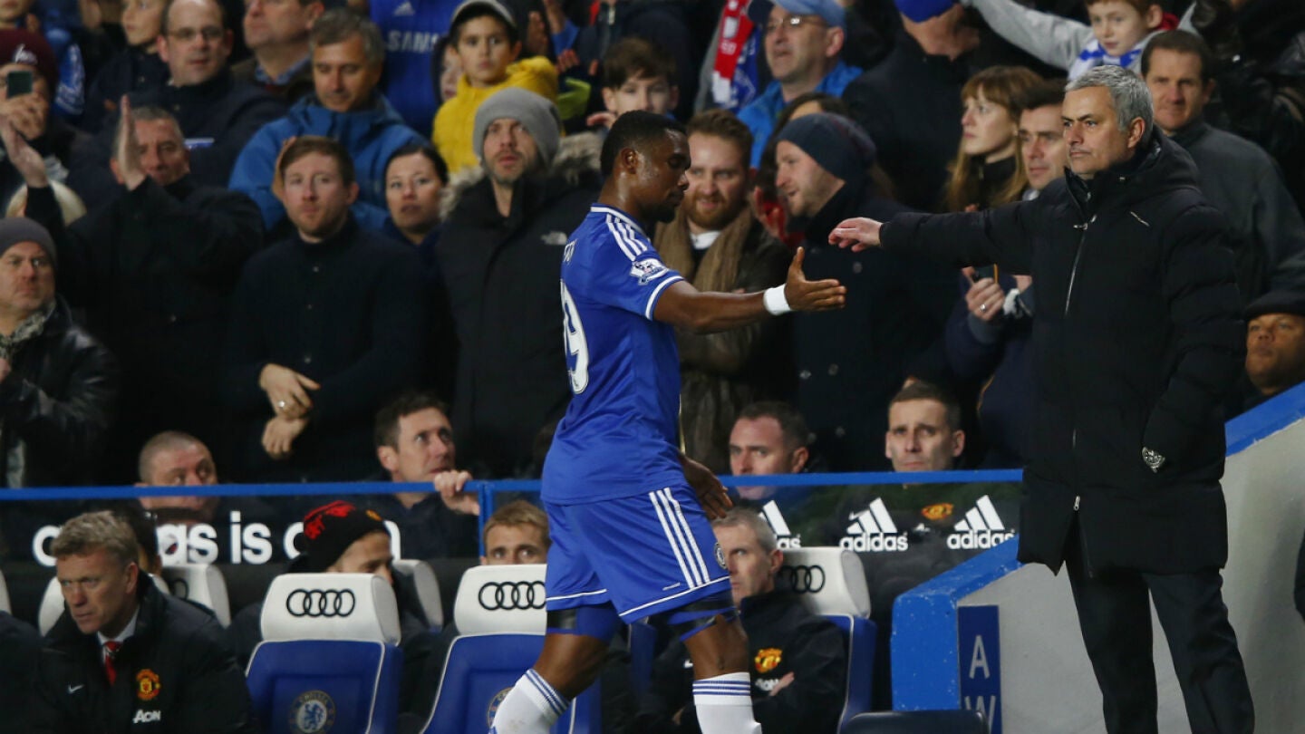 Eto'o y Mourinho, en el Chelsea