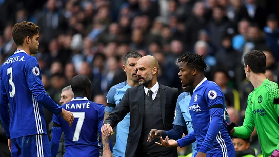 Guardiola, al finalizar el City-Chelsea Guardiola, al finalizar el City-Chelsea