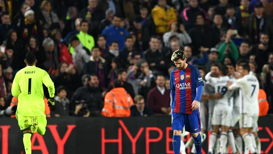 Messi, cabizbajo tras el gol de Ramos Messi, cabizbajo tras el gol de Ramos