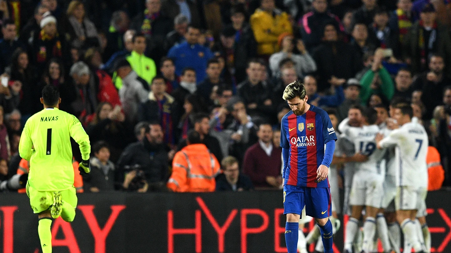 Messi, cabizbajo tras el gol de Ramos Messi, cabizbajo tras el gol de Ramos