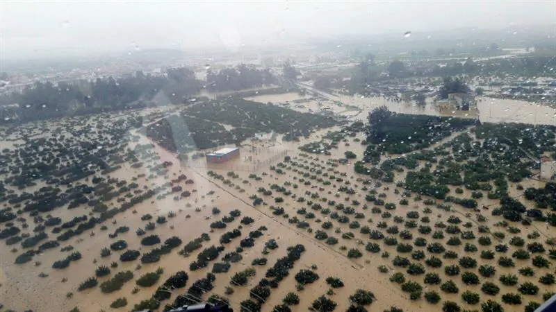 Imagen del temporal en Andaluc&iacute;a