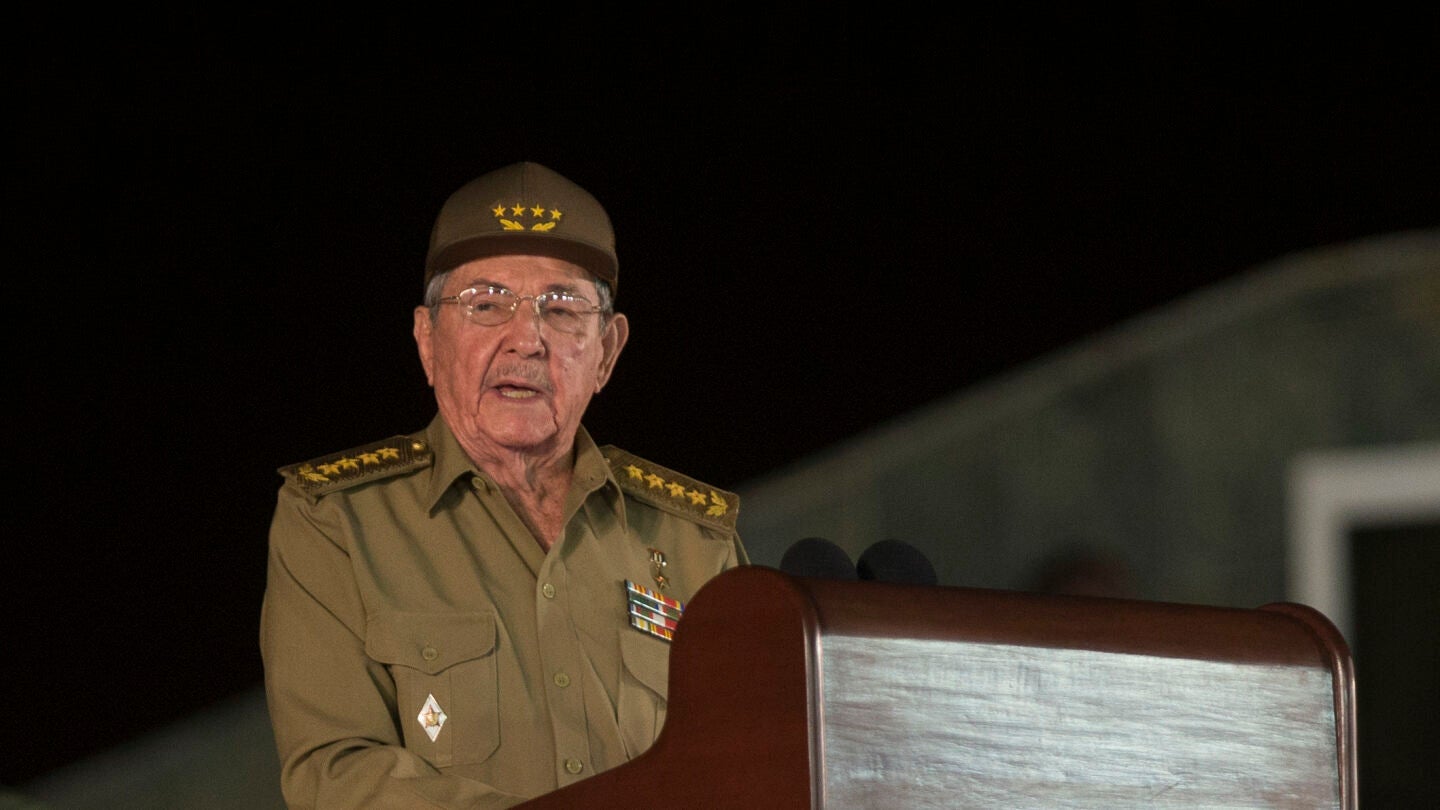 Ra&uacute;l Castro durante su discurso