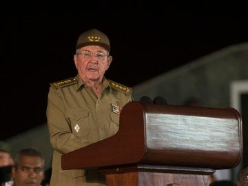 Raúl Castro durante su discurso Raúl Castro durante su discurso