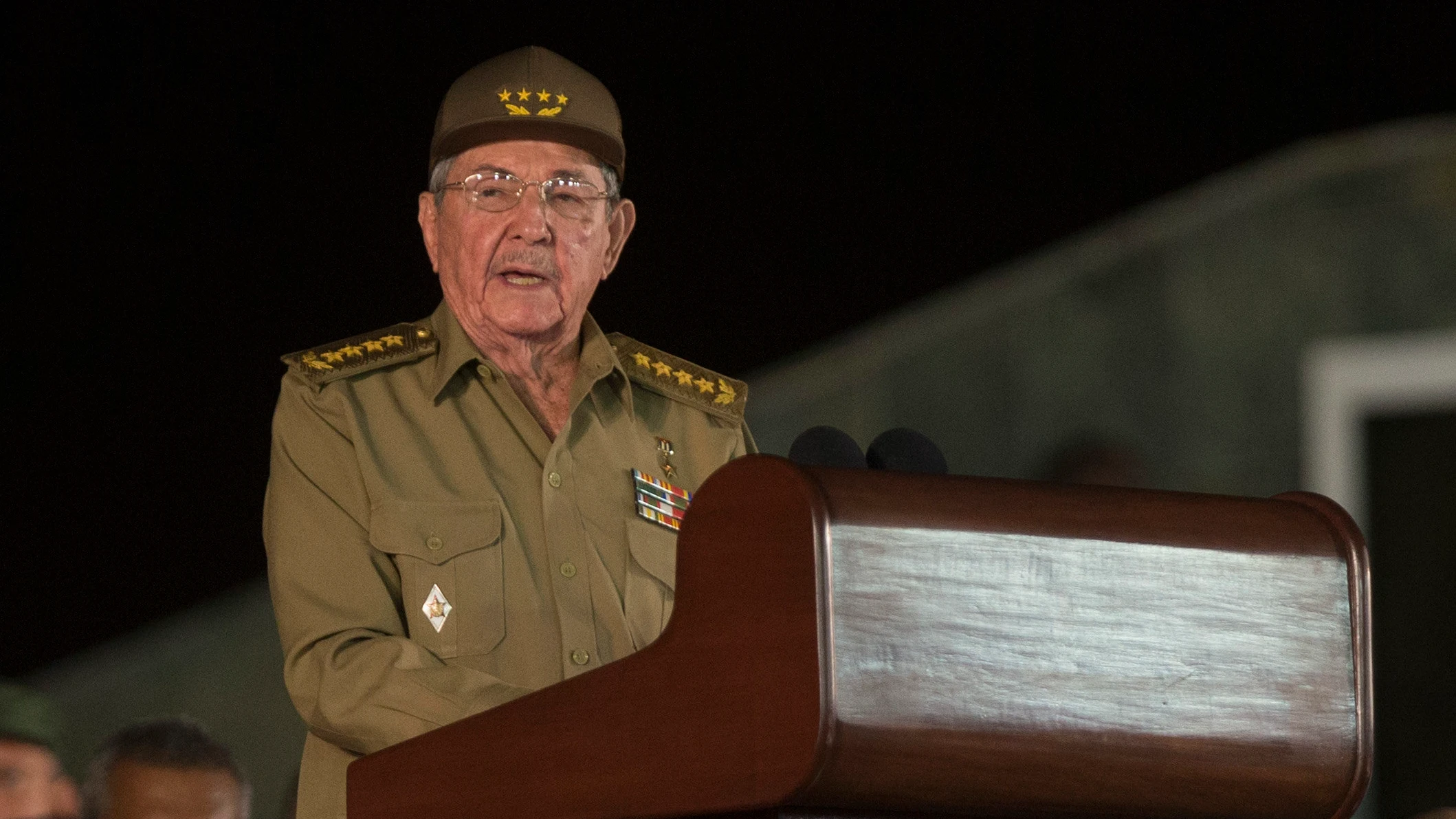 Raúl Castro durante su discurso