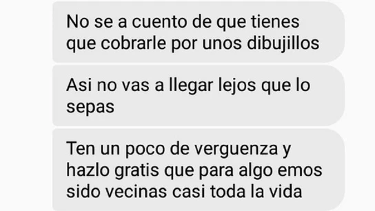 Extracto de los mensajes que ha publicado la joven Extracto de los mensajes que ha publicado la joven