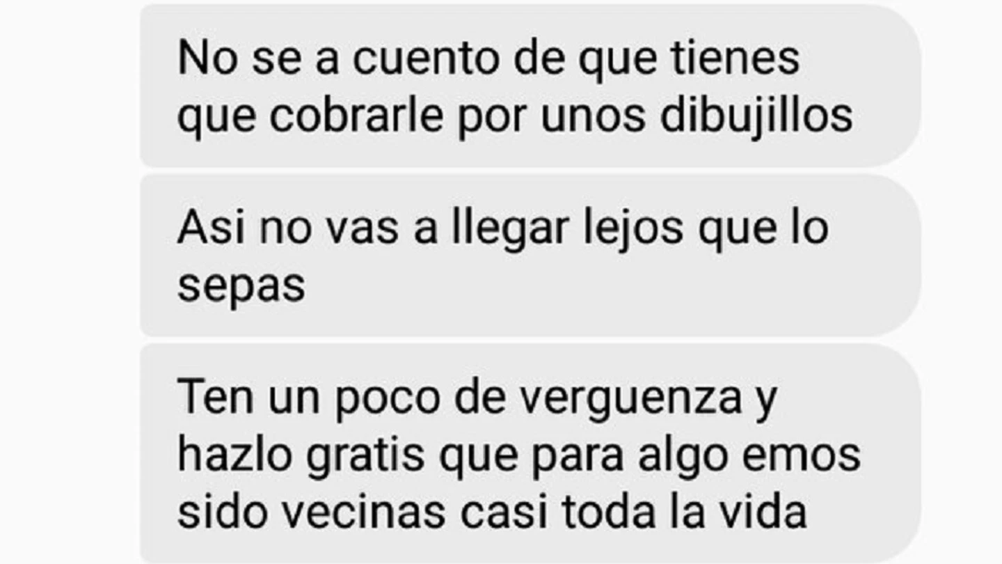 Extracto de los mensajes que ha publicado la joven Extracto de los mensajes que ha publicado la joven