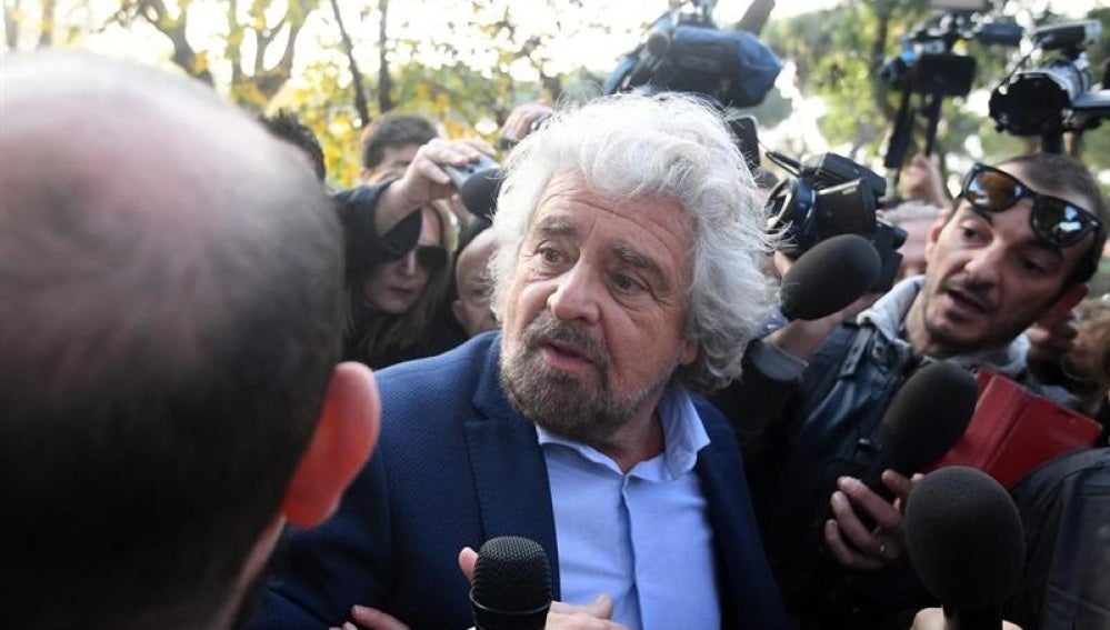 El líder del Movimiento Cinco Estrellas, Beppe Grillo