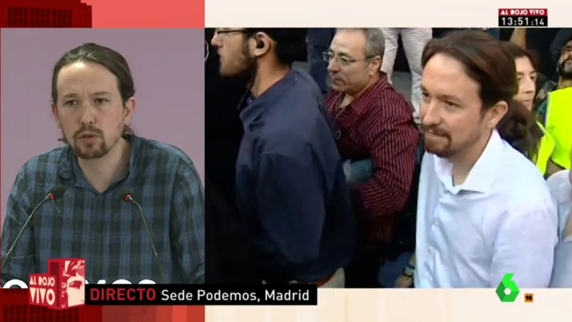 Pablo Iglesias, en rueda de prensa