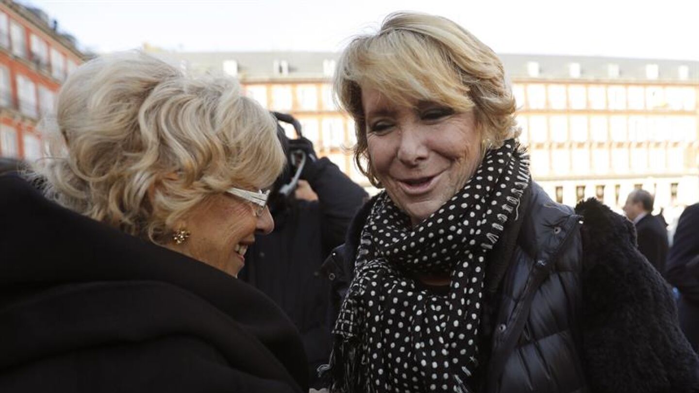 Esperanza Aguirre y Manuela Carmena