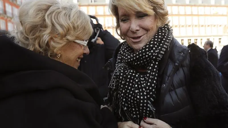 Esperanza Aguirre y Manuela Carmena