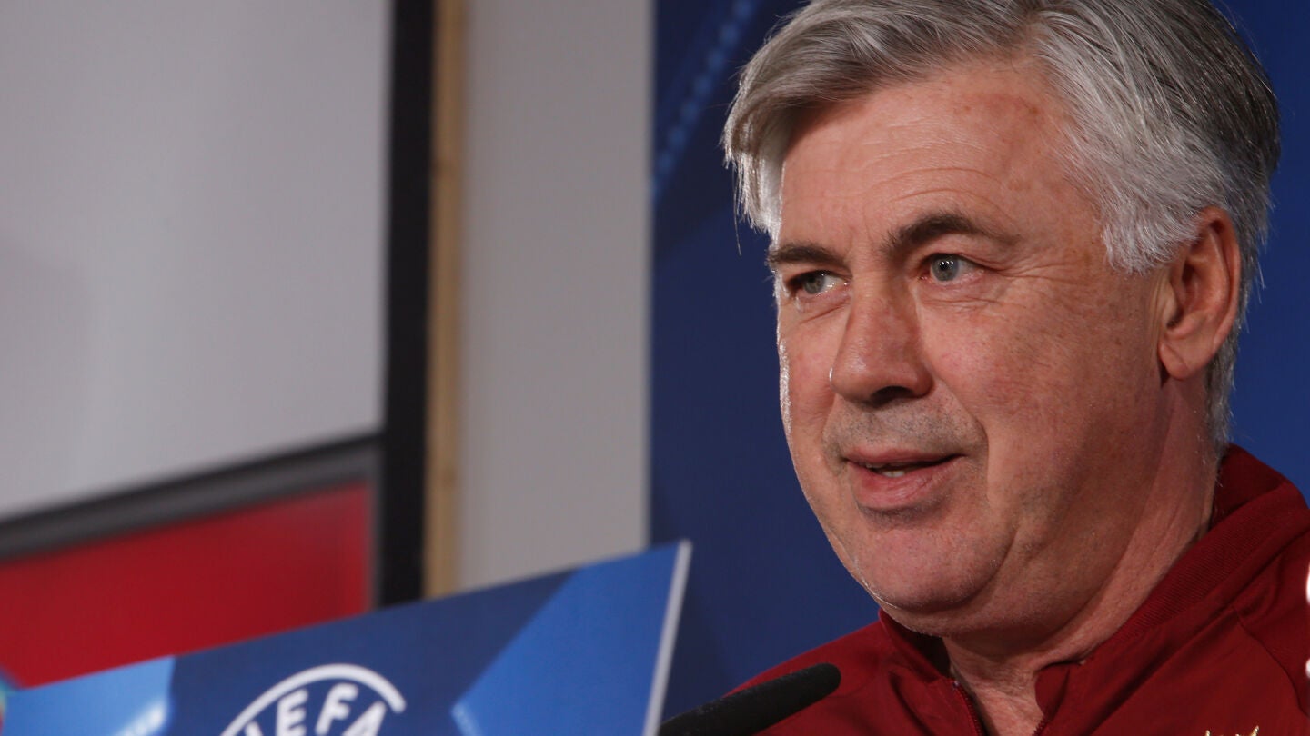 Carlo Ancelotti en rueda de prensa