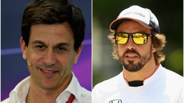 Toto Wolff y Fernando Alonso