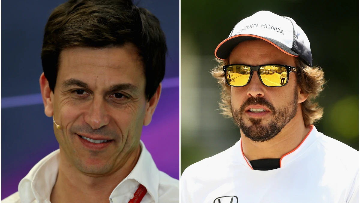 Toto Wolff y Fernando Alonso