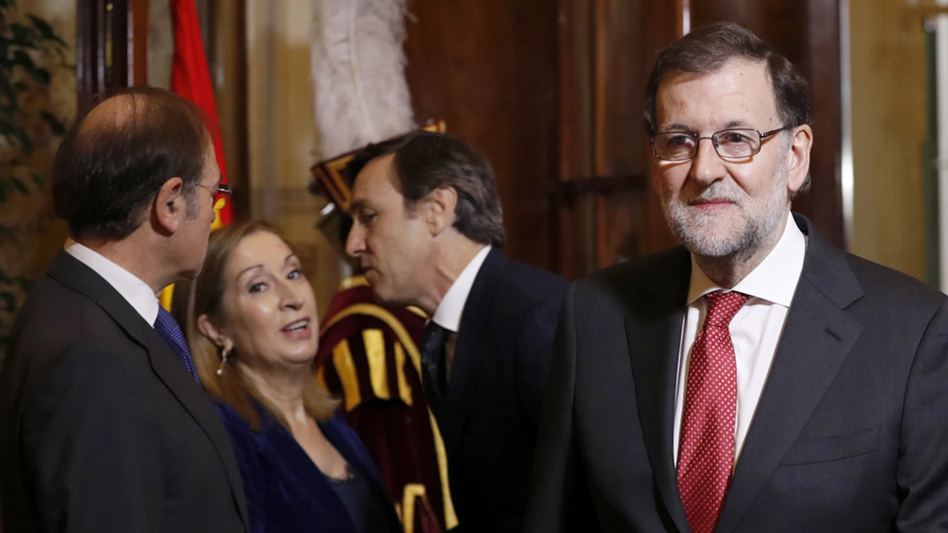 Rajoy en los actos de celebración de la Constitución