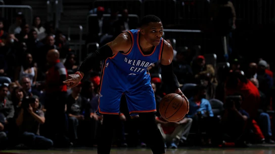 Russell Westbrook, durante el encuentro Russell Westbrook, durante el encuentro