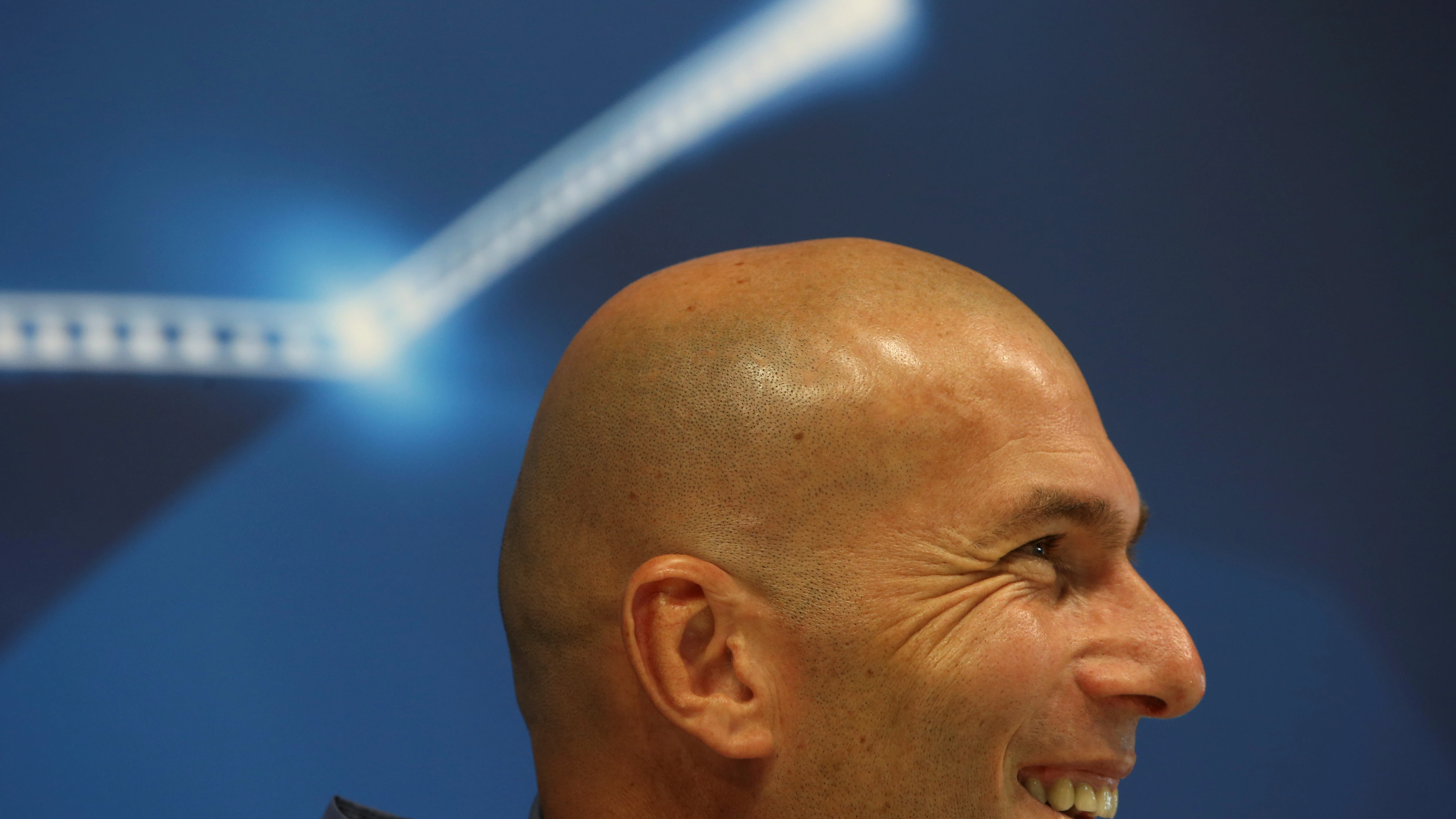 Zinedine Zidane, durante la rueda de prensa