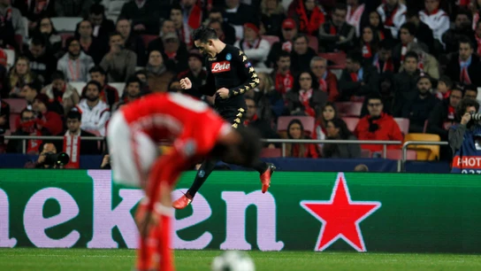 Callejón celebra su gol ante el Benfica Callejón celebra su gol ante el Benfica