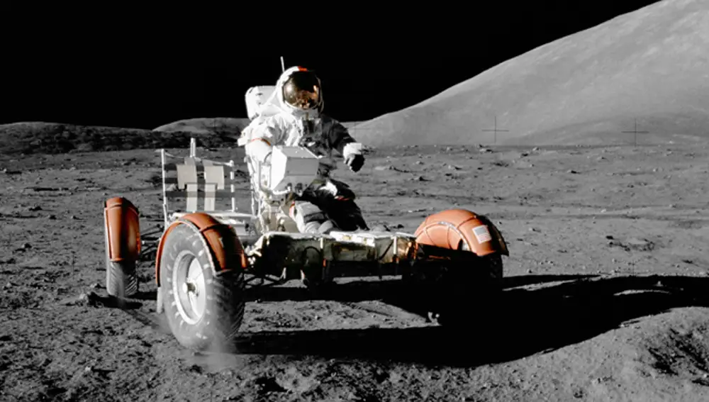 Este es el vehículo que condujeron algunos de los astronautas del programa Apolo