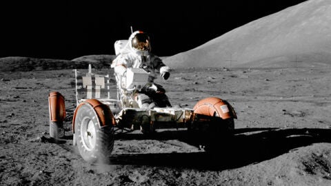 Este es el vehículo que condujeron algunos de los astronautas del programa Apolo