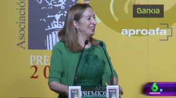 Ana Pastor, en la entrega de los premios de la Asociación de Periodistas Parlamentarios