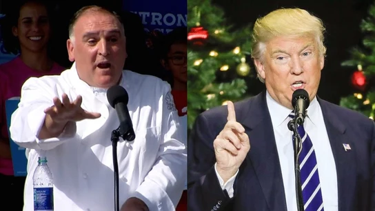 El conocido chef español José Andrés junto a Donald Trump El conocido chef español José Andrés junto a Donald Trump