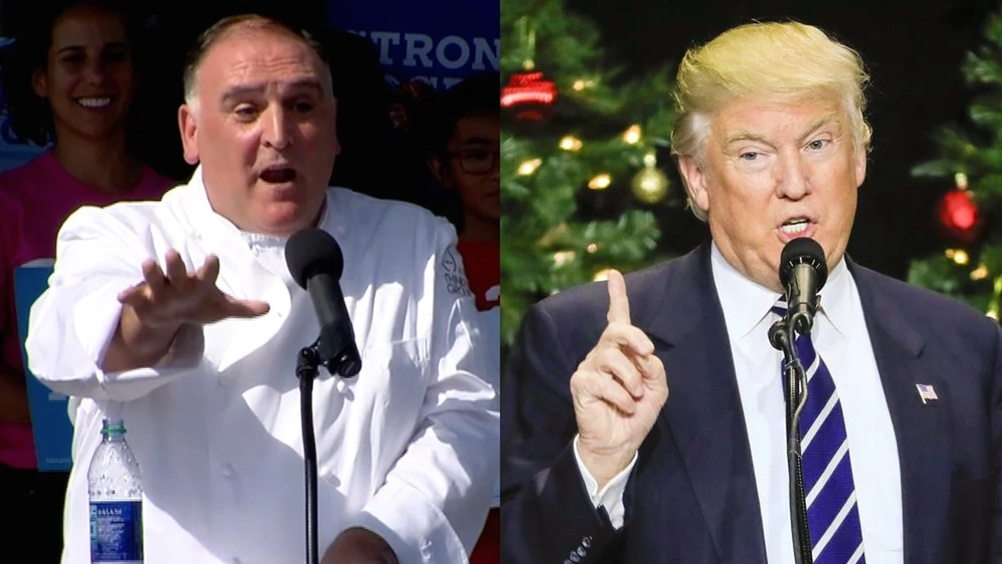 El conocido chef español José Andrés junto a Donald Trump El conocido chef español José Andrés junto a Donald Trump