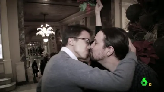 Beso Iglesias y Errejón Beso Iglesias y Errejón
