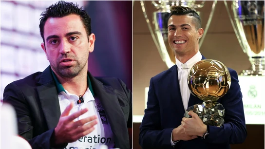 Xavi y Cristiano Ronaldo Xavi y Cristiano Ronaldo
