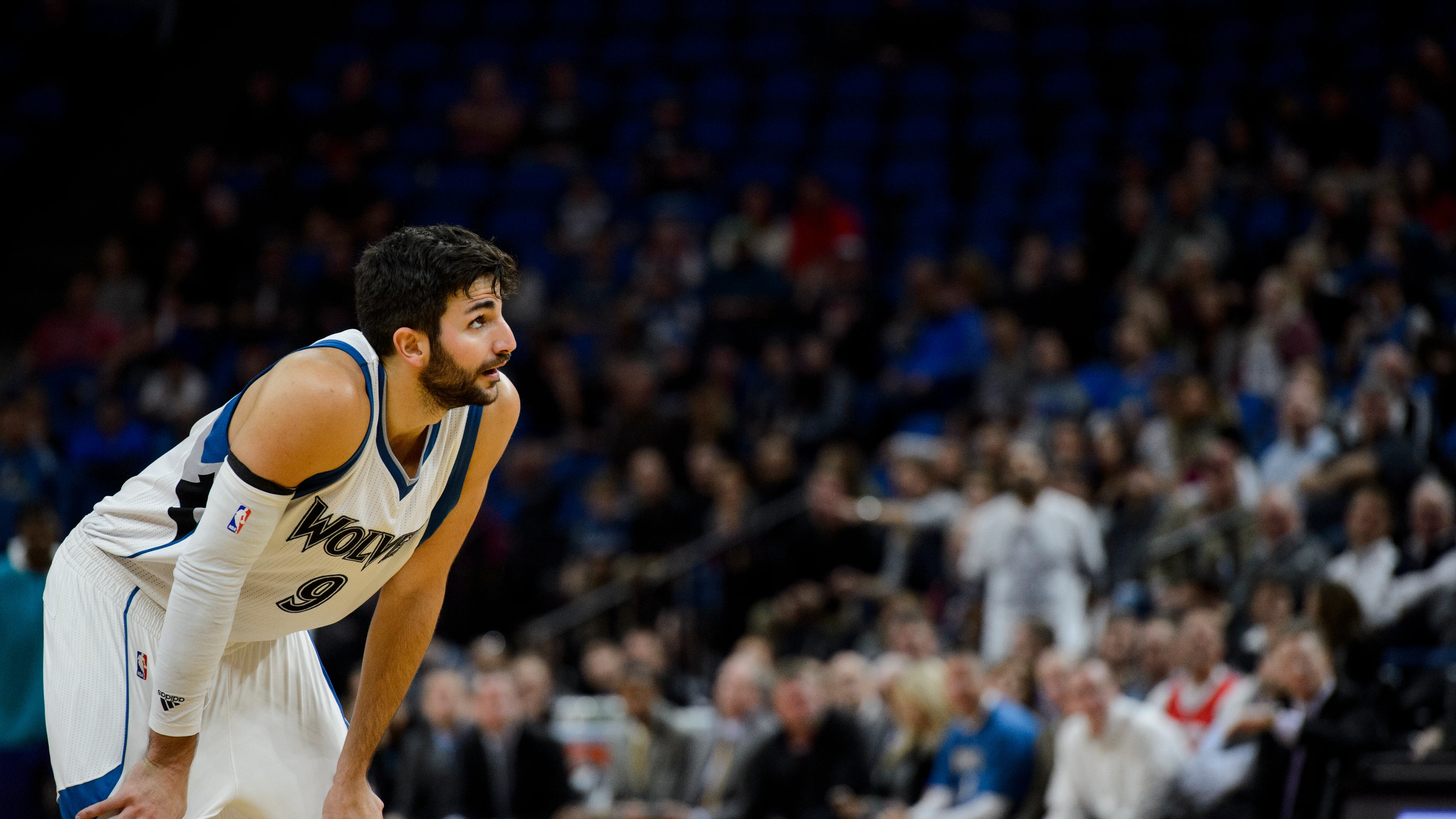 Ricky Rubio, durante un partido con Minnesota Timberwolves