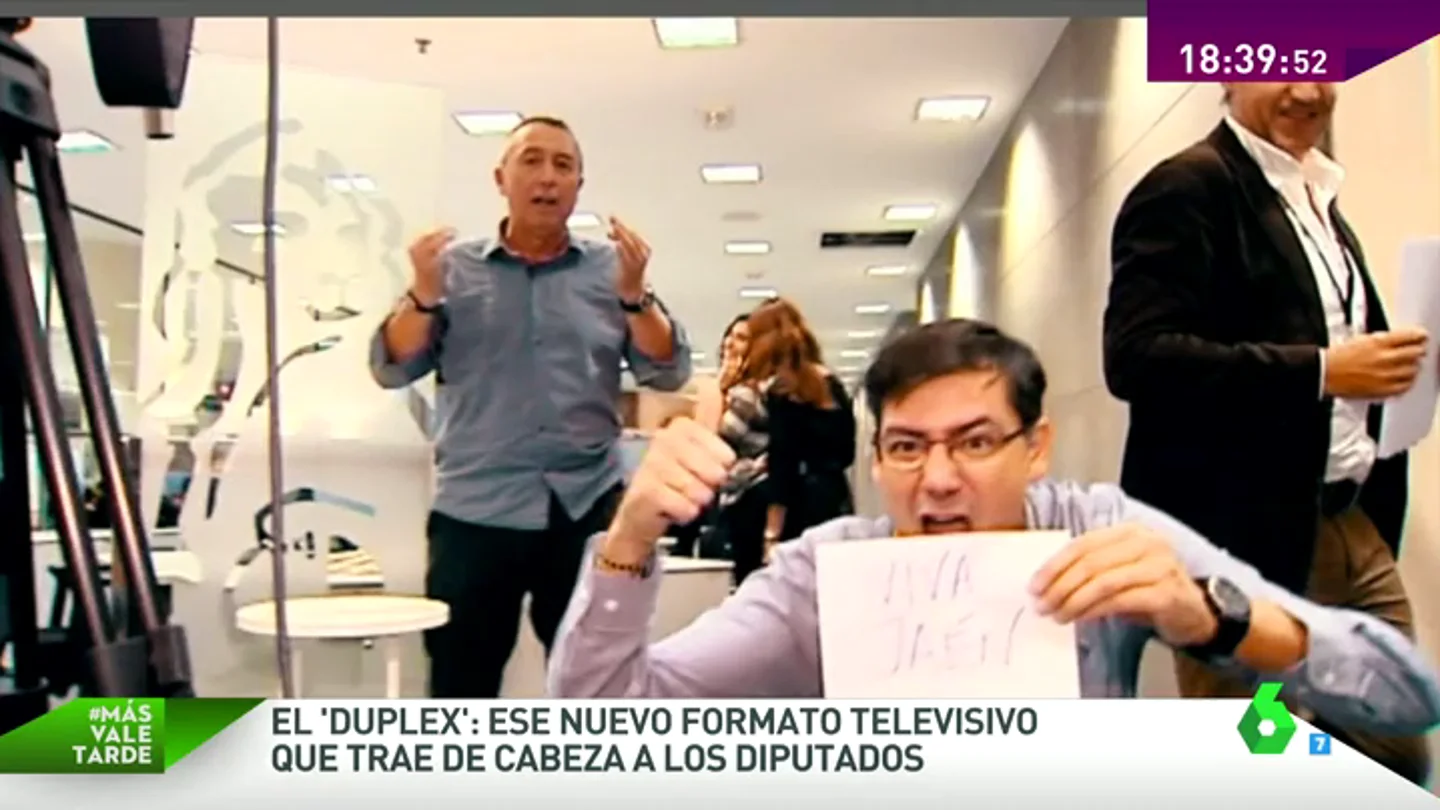 Frame 31.181202 de: Largas colas y overbooking, el 'duplex' de laSexta no tiene cabida para más políticos en directo Frame 31.181202 de: Largas colas y overbooking, el 'duplex' de laSexta no tiene cabida para más políticos en directo