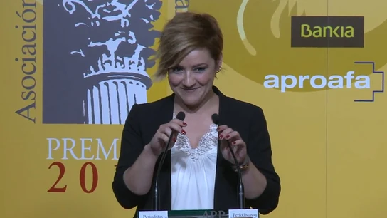 Cristina Pardo durante los premios de los periodistas parlamentarios Cristina Pardo durante los premios de los periodistas parlamentarios
