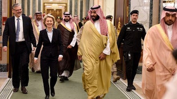 Ursula von der Leyen durante su visita en Arabia Sudí