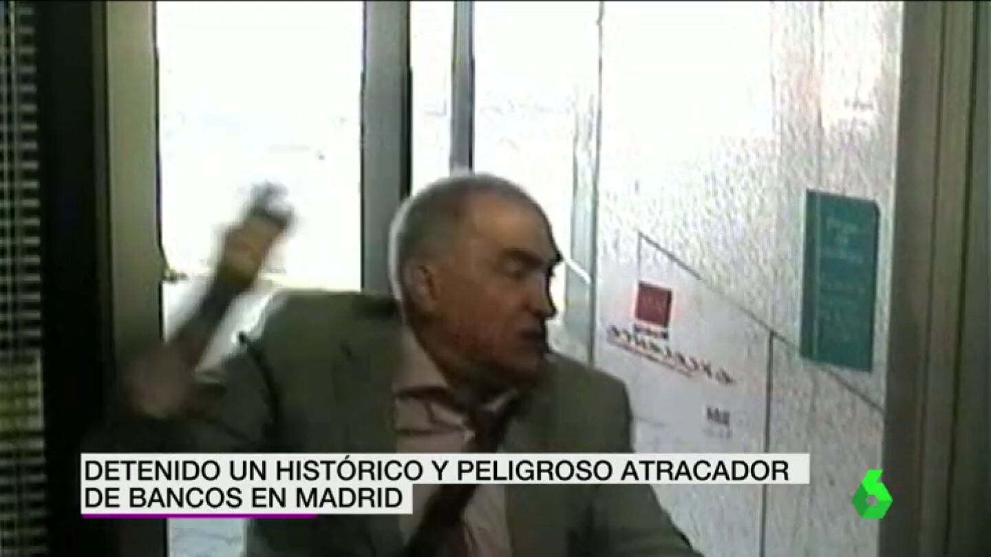 Frame 12.865734 de: Detenido un hist&oacute;rico y peligroso atracador de bancos en Madrid
