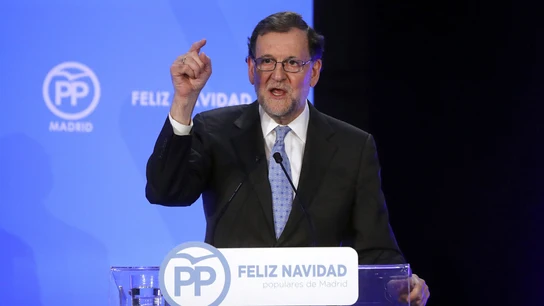 Rajoy en la cena de Navidad del PP de Madrid Rajoy en la cena de Navidad del PP de Madrid