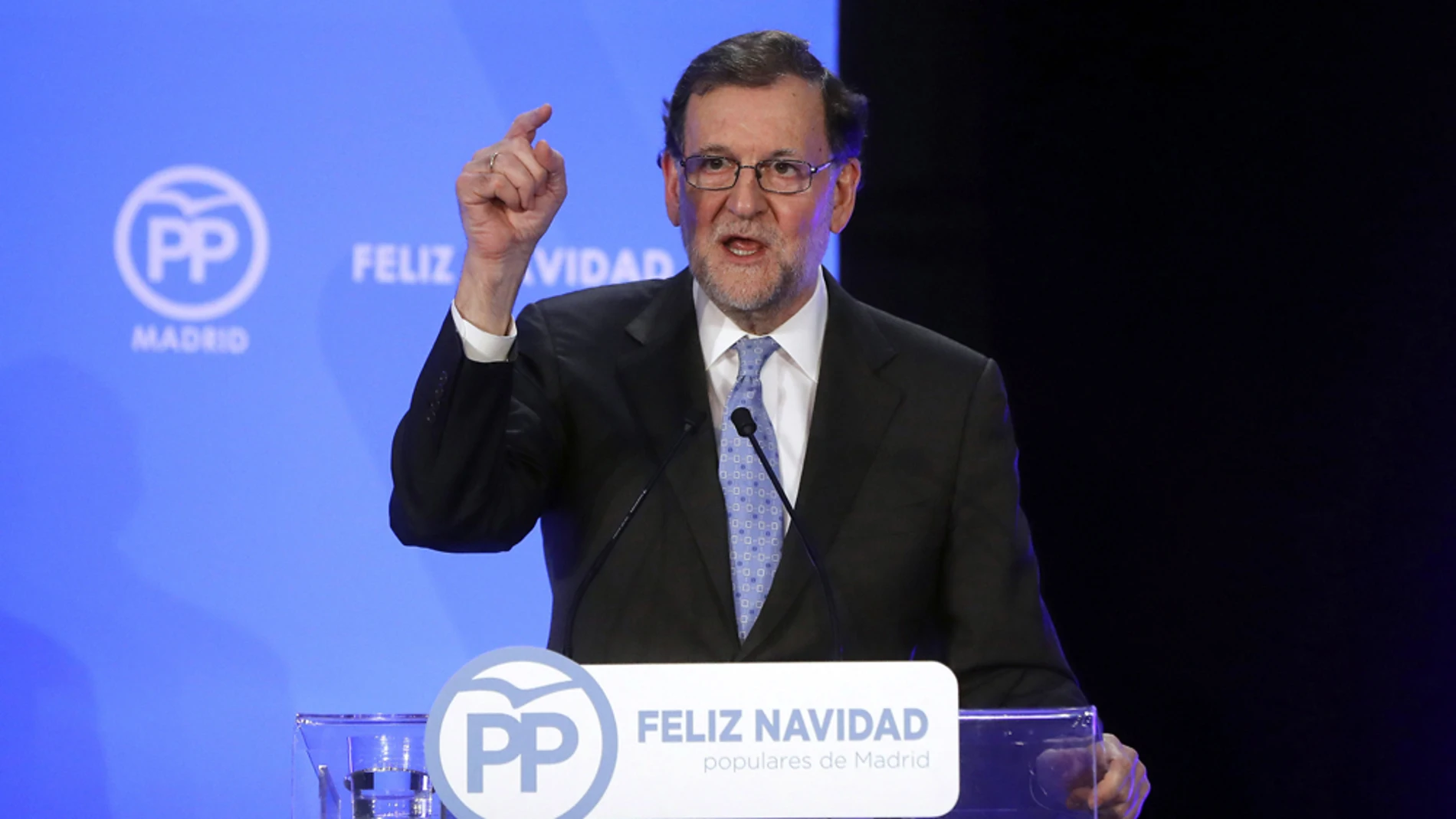 Rajoy en la cena de Navidad del PP de Madrid