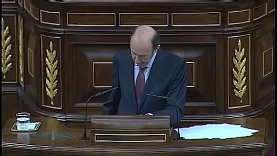 Frame 0.0 de: Alfredo Pérez Rubalcaba en el debate sobre el estado de la nación de 2013. Frame 0.0 de: Alfredo Pérez Rubalcaba en el debate sobre el estado de la nación de 2013.