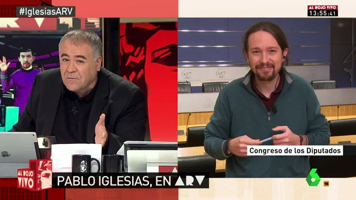 Frame 475.508903 de: Pablo Iglesias: "Estoy muy a gusto trabajando con Errejón y le quiero a mi lado"