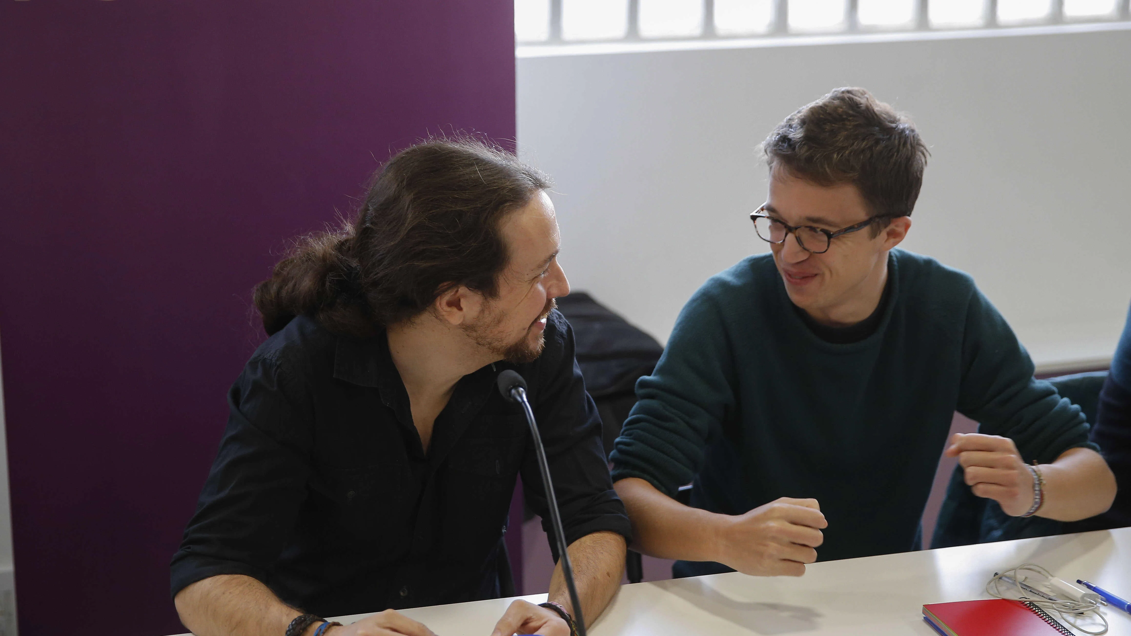 Pablo Iglesias e &Iacute;&ntilde;igo Errej&oacute;n