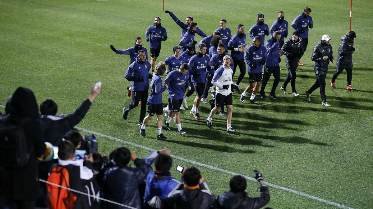 El Real Madrid se entrena en Jap&oacute;n