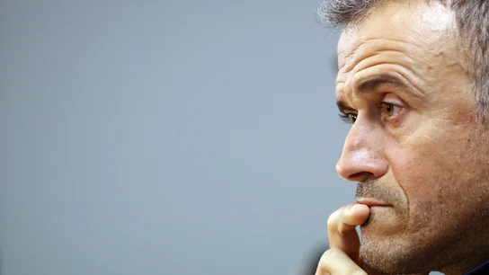 Luis Enrique, en rueda de prensa Luis Enrique, en rueda de prensa