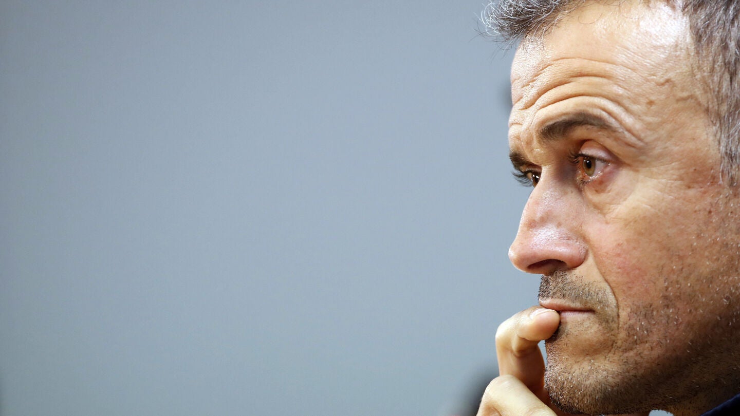 Luis Enrique, en rueda de prensa