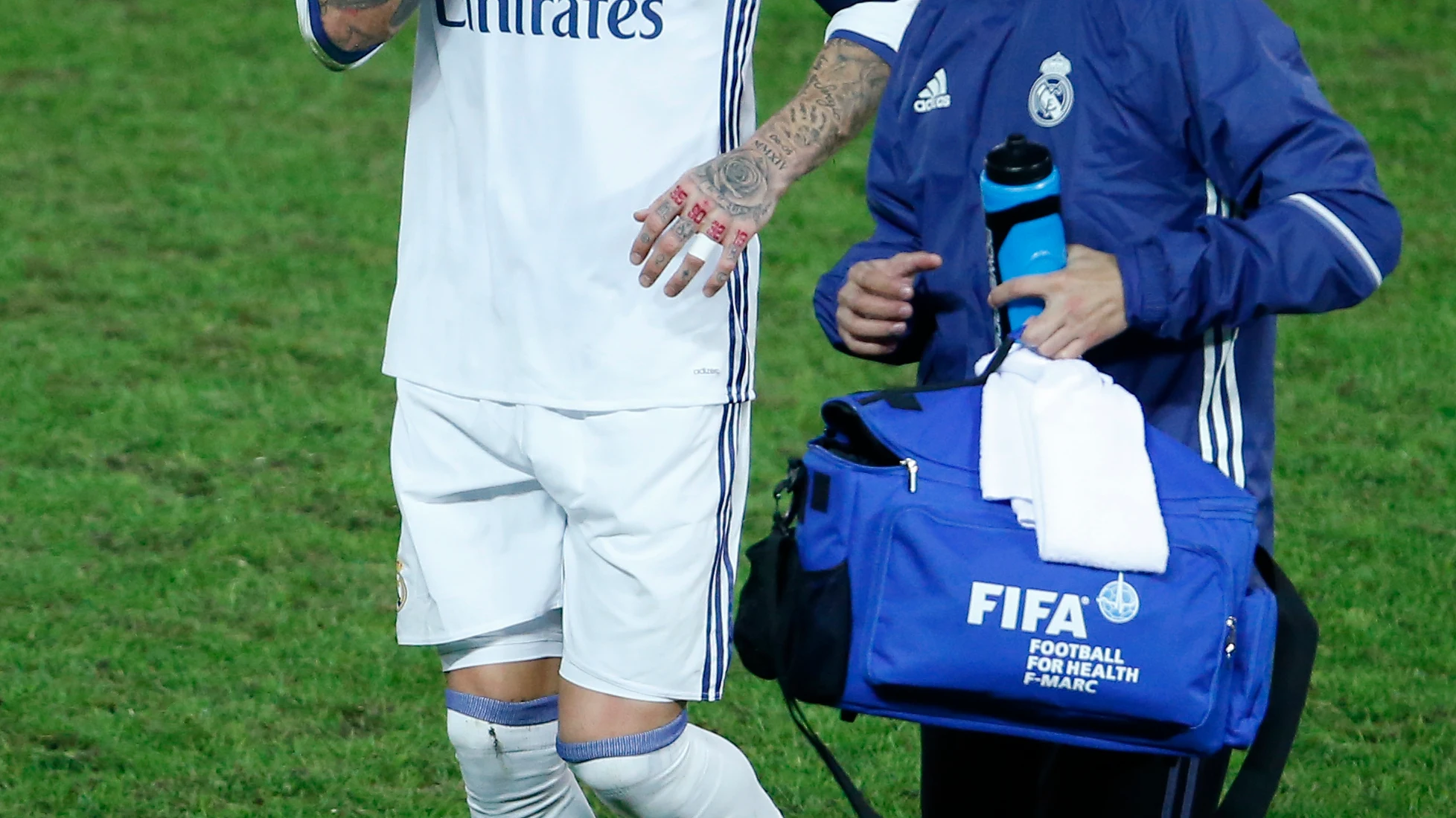 Sergio Ramos, durante la final en Yokohama