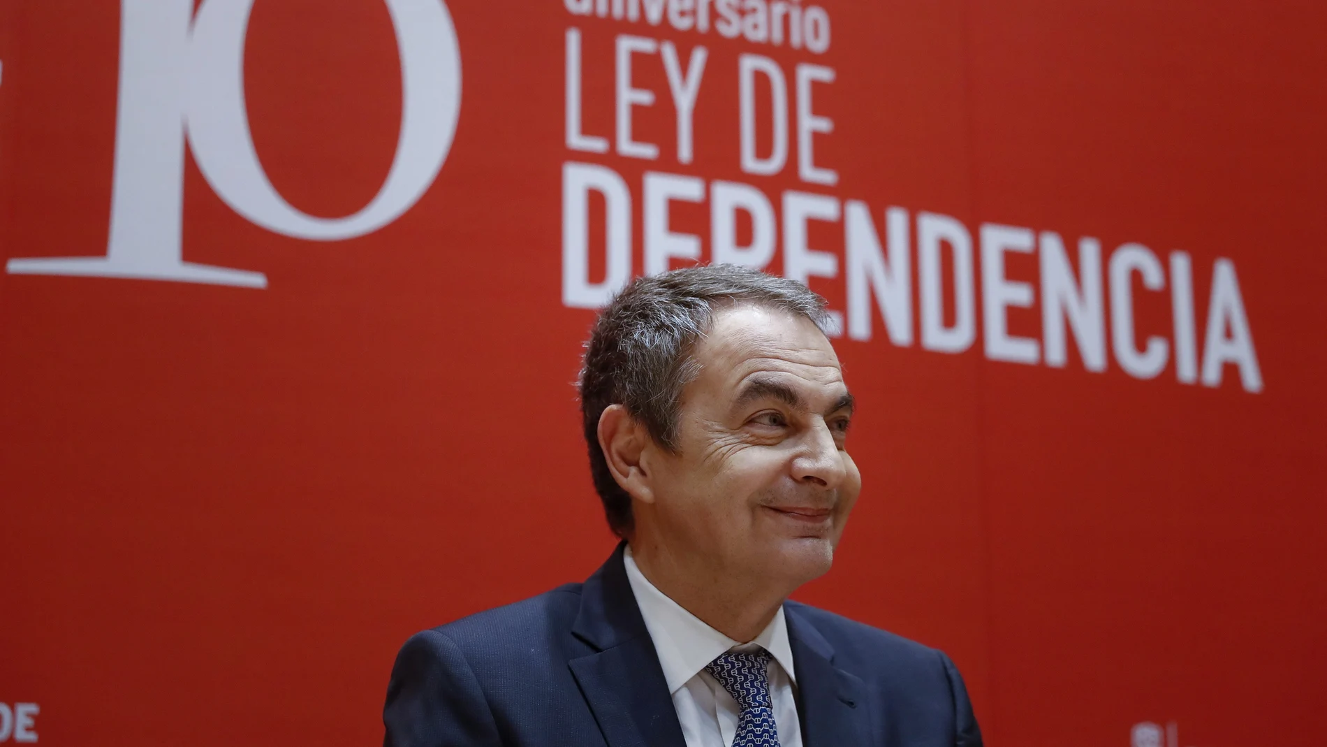 José Luis Rodríguez Zapatero durante el acto de celebración del X aniversario de la Ley de Dependencia