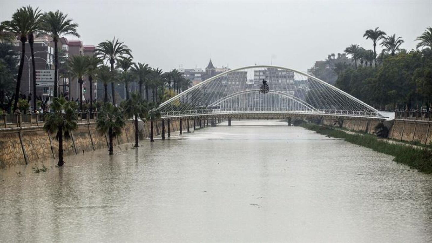 El r&iacute;o Segura a su paso por Murcia